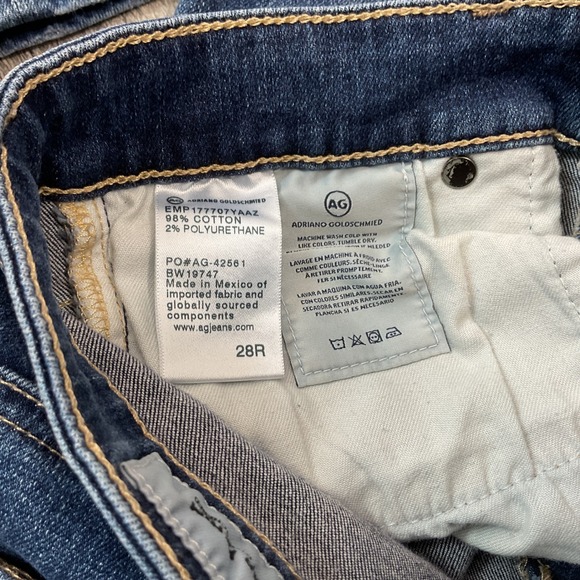 AG Adriano Goldschmied Farrah Skinny Ankle Jeans Women's Size 28R Medium Wash - Picture 5 of 7